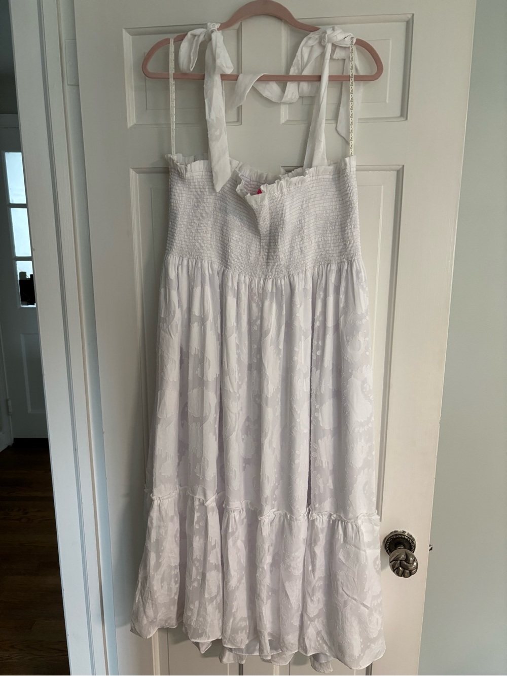 Lilly Pulitzer Rivera Smocked Dress in resort white